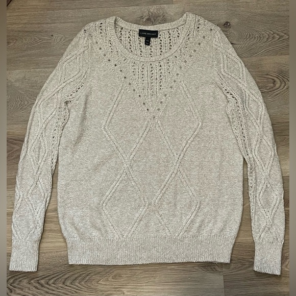 Lane Bryant Spike Oatmeal Sweater 14/16 - Picture 1 of 9